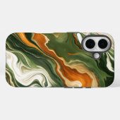 Zilveren en Paarse werveling Case-Mate iPhone Case (Achterkant (horizontaal))