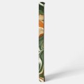 Zilveren en Paarse werveling Samsung Galaxy Hoesje (Linkerkant)