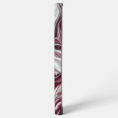 Zilveren en Paarse werveling Samsung Galaxy Hoesje (Linkerkant)