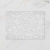 Zilveren en Rode Boog Place Card - Huwelijksfeest Plaatskaartje (Achterkant)