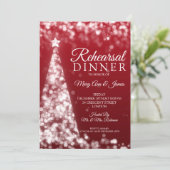 Zilveren en rode kerstfeestdag kaart (Staand voorkant)