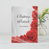 Zilveren en rode roodroodbruiningen kaart (Staand voorkant)