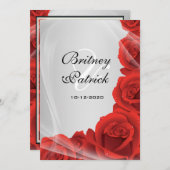 Zilveren en rode roodroodbruiningen kaart (Voorkant / Achterkant)