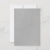 Zilveren en Witte RSVP Huwelijksjubileum (Achterkant)