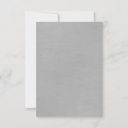 Zilveren en Witte RSVP Huwelijksjubileum (Achterkant)