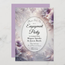 Zilveren en Zachte Amethist Winter Engagement Part