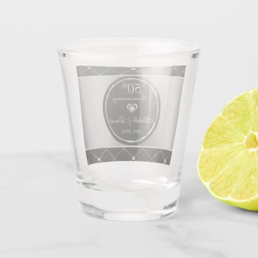 Zilveren en zwarte diamantairs, warm glas (Achterkant)