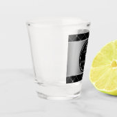 Zilveren en zwarte diamantairs, warm glas (Links)