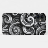 Zilveren Energie wervelt Case-Mate iPhone Case (Achterkant (horizontaal))
