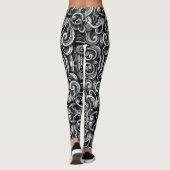Zilveren Energie wervelt Leggings (Achterkant)