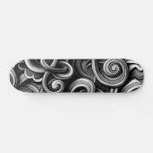 Zilveren Energie wervelt Persoonlijk Skateboard (Horizontaal)