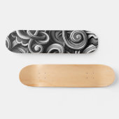 Zilveren Energie wervelt Persoonlijk Skateboard (Horizontaal)