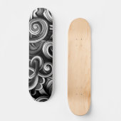 Zilveren Energie wervelt Persoonlijk Skateboard (Voorkant)