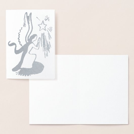 Zilveren Engel Folie Kaarten (Display)