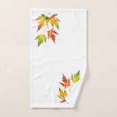 Zilveren esdoorn op een badkamerhanddoekset bad handdoek (Handdoek)