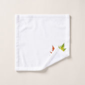 Zilveren esdoorn op een badkamerhanddoekset bad handdoek (Wasdoekje)