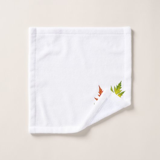 Zilveren esdoorn op een badkamerhanddoekset bad handdoek (Wasdoekje)