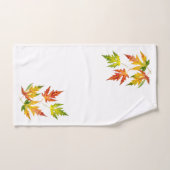 Zilveren esdoorn op een badkamerhanddoekset bad handdoek (Handdoek)