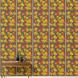 Zilveren esdoorn op een behang