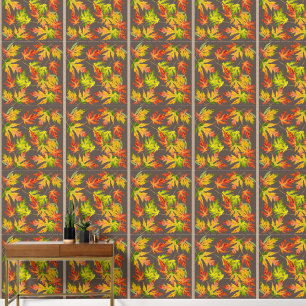 Zilveren esdoorn op een behang