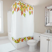 Zilveren esdoorn op een douchegordijn (In situ)