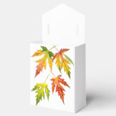 Zilveren esdoorn op een Favor Box Bedankdoosjes (Geopend)