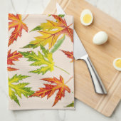 Zilveren esdoorn op een keukenhanddoek (Quarter Fold)