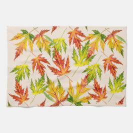 Zilveren esdoorn op een keukenhanddoek