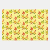 Zilveren esdoorn op inpakpapier set vel (Voorkant 3)