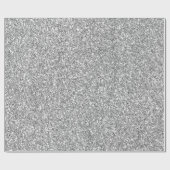 Zilveren faux glitter cadeaupapier (Vlak)