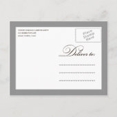 ZILVEREN FLATWARE | REPETITIEDINER UITNODIGEN UITNODIGING BRIEFKAART (Achterkant)