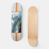 Zilveren Flyer Skateboard Deck 7 7/8" (Voorkant)