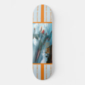 Zilveren Flyer Skateboard Deck 7 7/8" (Voorkant)
