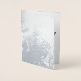 Zilveren FOLIE 1e Jaar Getrouwd Jaar in de Review Folie Kaarten