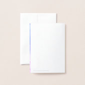 Zilveren folie en Blue Agaat bruiloft dank u kaart (Met envelop)