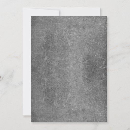 Zilveren folie String Lichten Glitter bruiloft uit Kaart (Achterkant)