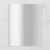 Zilveren foto pet Graduation Party uitnodiging (Achterkant)