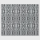 Zilveren fractals inpakpapier (Vlak)