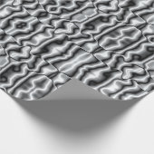 Zilveren fractals inpakpapier (Hoek)