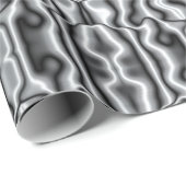 Zilveren fractals inpakpapier (Rol Hoek)