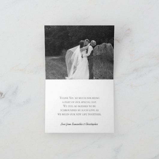 Zilveren franjes elegante cassis Paarse bruiloft f Bedankkaart (Binnen)