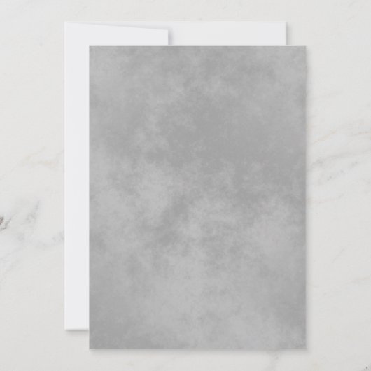 Zilveren franjes op zwart Elegant Bruiloft Recepti Kaart (Achterkant)