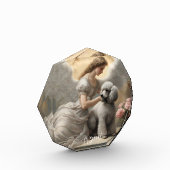 Zilveren Franse poedel Forever Memorial Fotoblokken (Links)