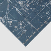 Zilveren Galaxy Star Map Serie Design 9 Tissuepapier (Detail)