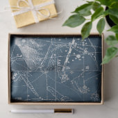 Zilveren Galaxy Star Map Serie Design 9 Tissuepapier (Geschenk)