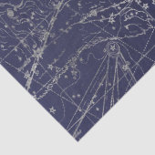 Zilveren Galaxy Star Map Series Design 10 Tissuepapier (Detail)