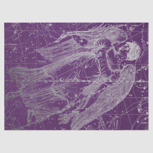 Zilveren Galaxy Star Map Series Design 11 Tissuepapier (Voorkant)