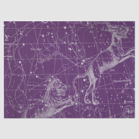 Zilveren Galaxy Star Map Series Design 3 Tissuepapier (Voorkant)