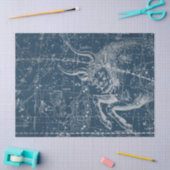 Zilveren Galaxy Star Map Series Design 9 Tissuepapier (Craft)