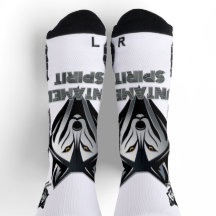 Zilveren geaccentueerde wolfskop met Abstracte vor